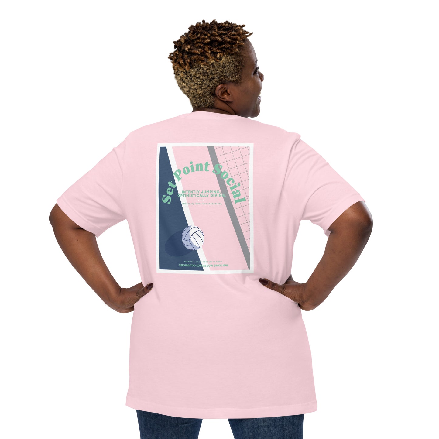 Set Point Social Volleyball Club League Organic Cotton T-Shirt