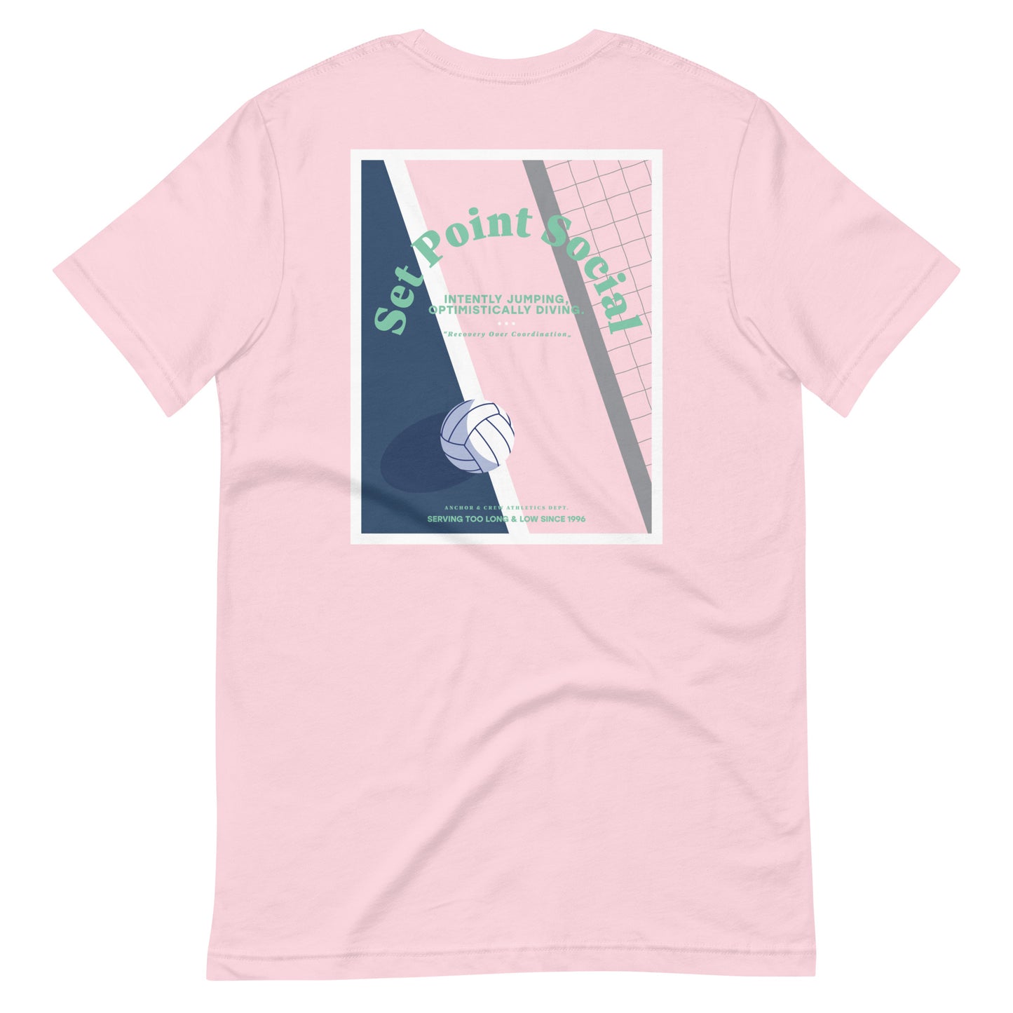 Set Point Social Volleyball Club League Organic Cotton T-Shirt