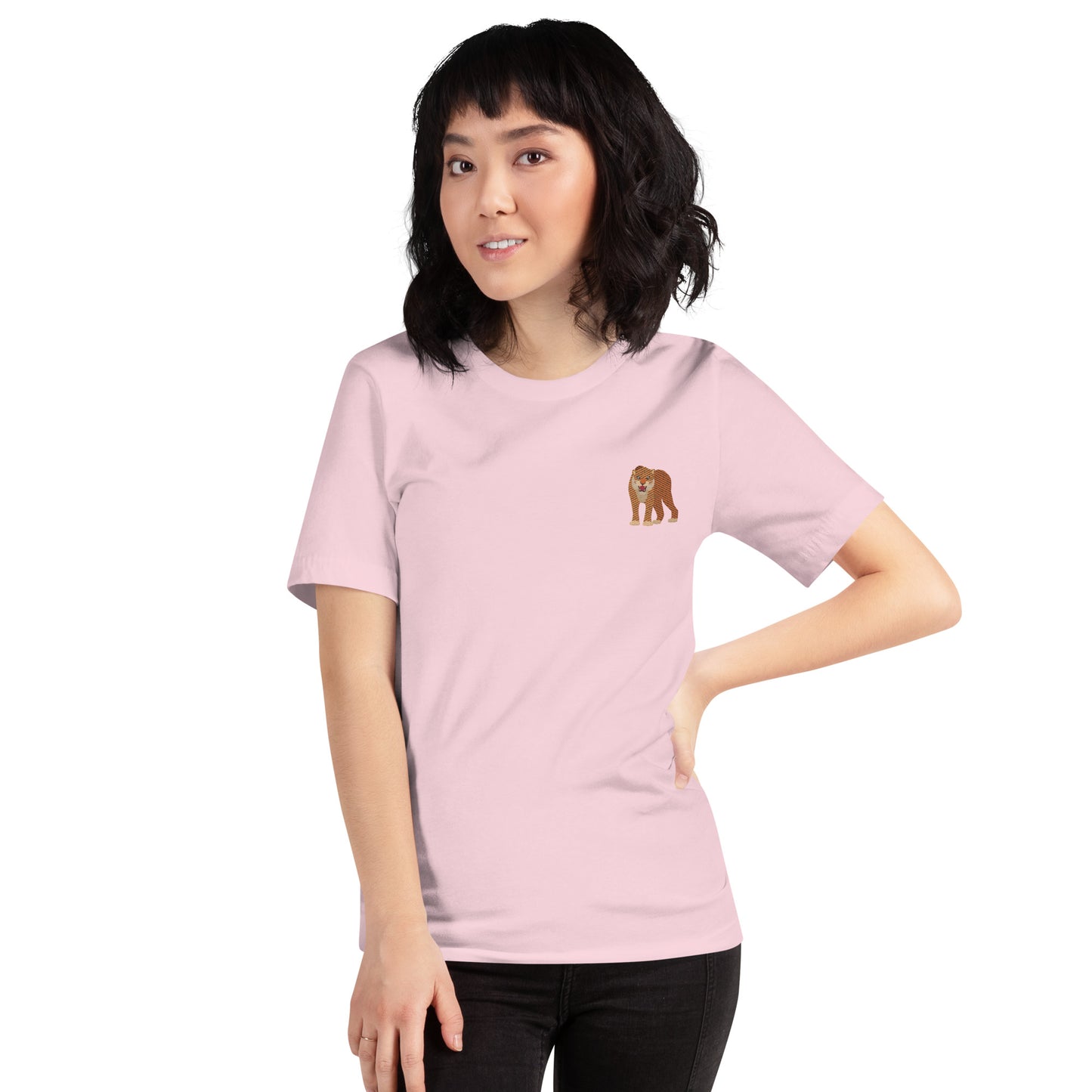 Think Ocean Tiger Aspirations Cotton Embroidered T-Shirt