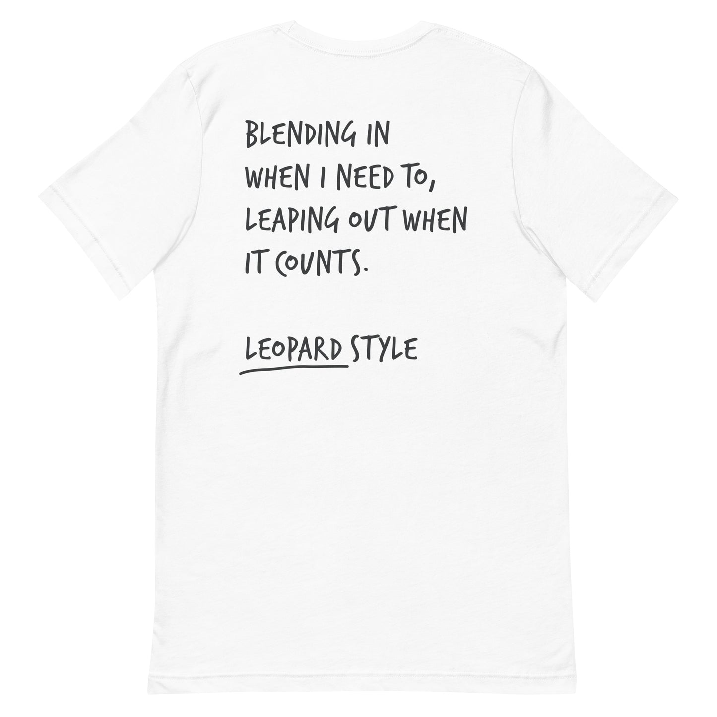 Think Ocean Leopard Aspirations Cotton Embroidered T-Shirt