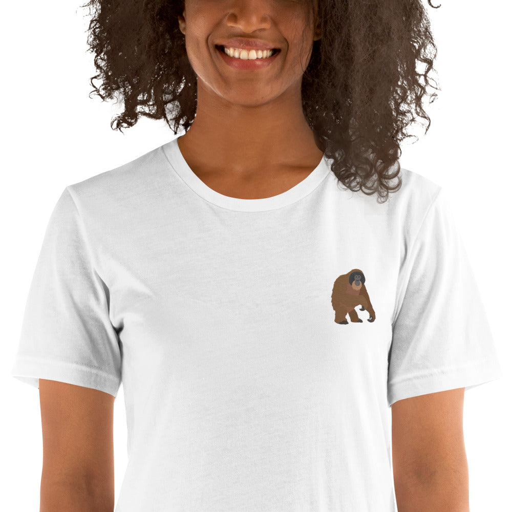 Think Ocean Orangutan Aspirations Cotton Embroidered T-Shirt