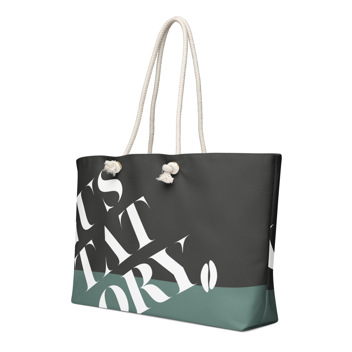 GUSTATORY Signature Oversized Weekender Tote Bag